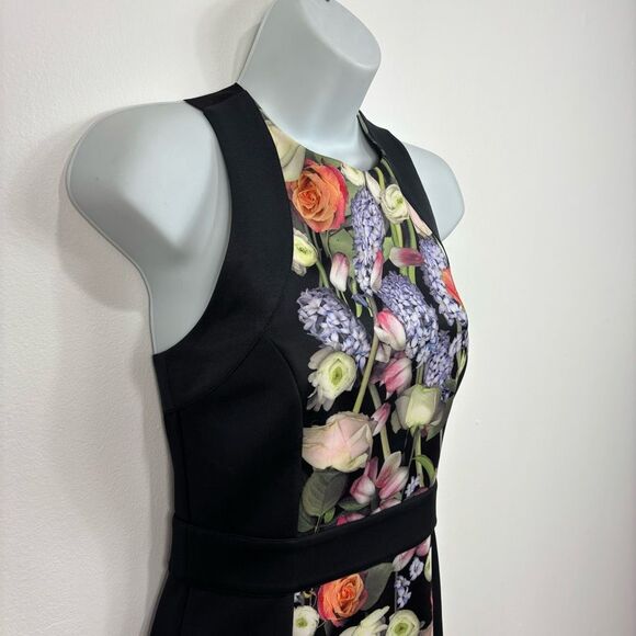 Ted Baker Akva Kensington Buckle floral bodycon dress Size 4 - Picture 5 of 10